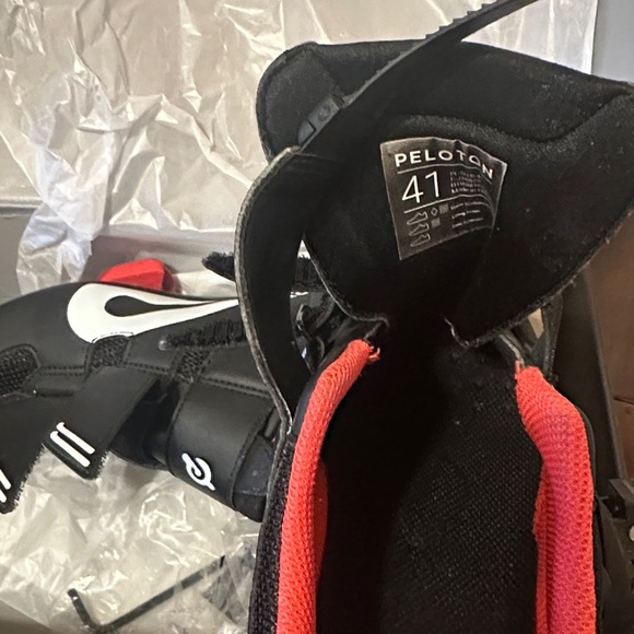 Peloton Black and Red Athletic Shoes - Picture 3 of 6